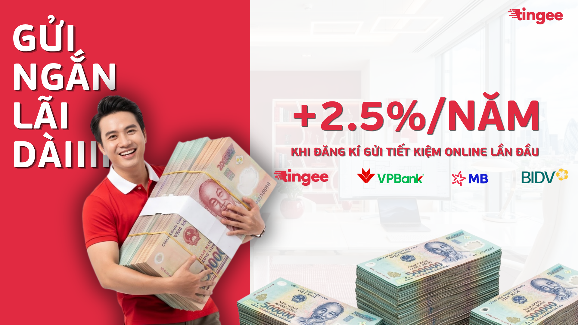 Gửi tiền tiết kiệm cùng Tingee
